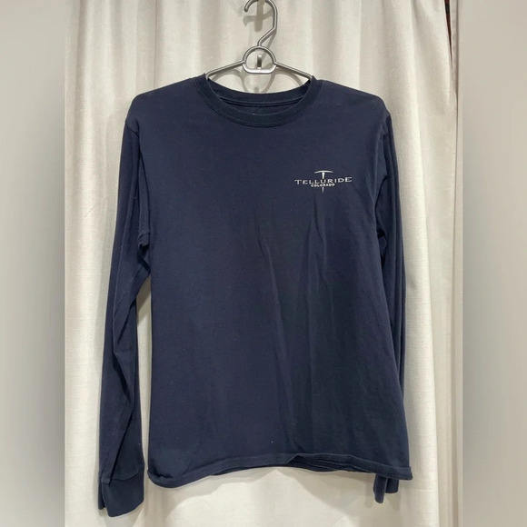 Champion Telluride TShirt Long Sleeve Navy Size Small - Picture 1 of 4